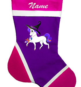 Personalized Unicorn Christmas Stocking