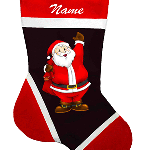 Festive Santa Christmas Stocking