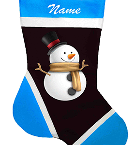 Festive Snowman Christmas Stocking