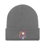 Stylish Skull and Flower Beanie