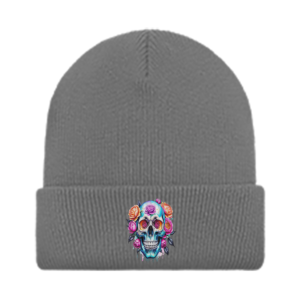 Stylish Skull Embroidered Beanie