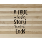 Romantic Bamboo Cutting Board