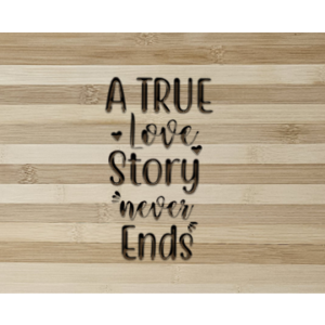 Romantic Bamboo Cutting Board