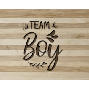 Team Boy Bamboo Cutting Board
