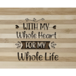 Heartfelt Bamboo Cutting Board