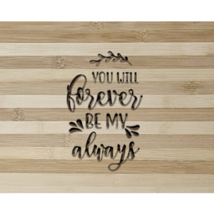 Romantic Bamboo Cutting Board