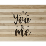 Elegant Bamboo Cutting Board - You & Me Design