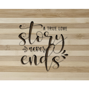 Bamboo Cutting Board with Inspirational Quote