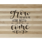 Inspirational Bamboo Cutting Board
