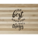 Engraved Bamboo Cutting Board Wall Art