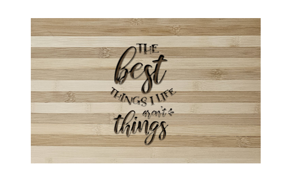 Engraved Bamboo Cutting Board Wall Art