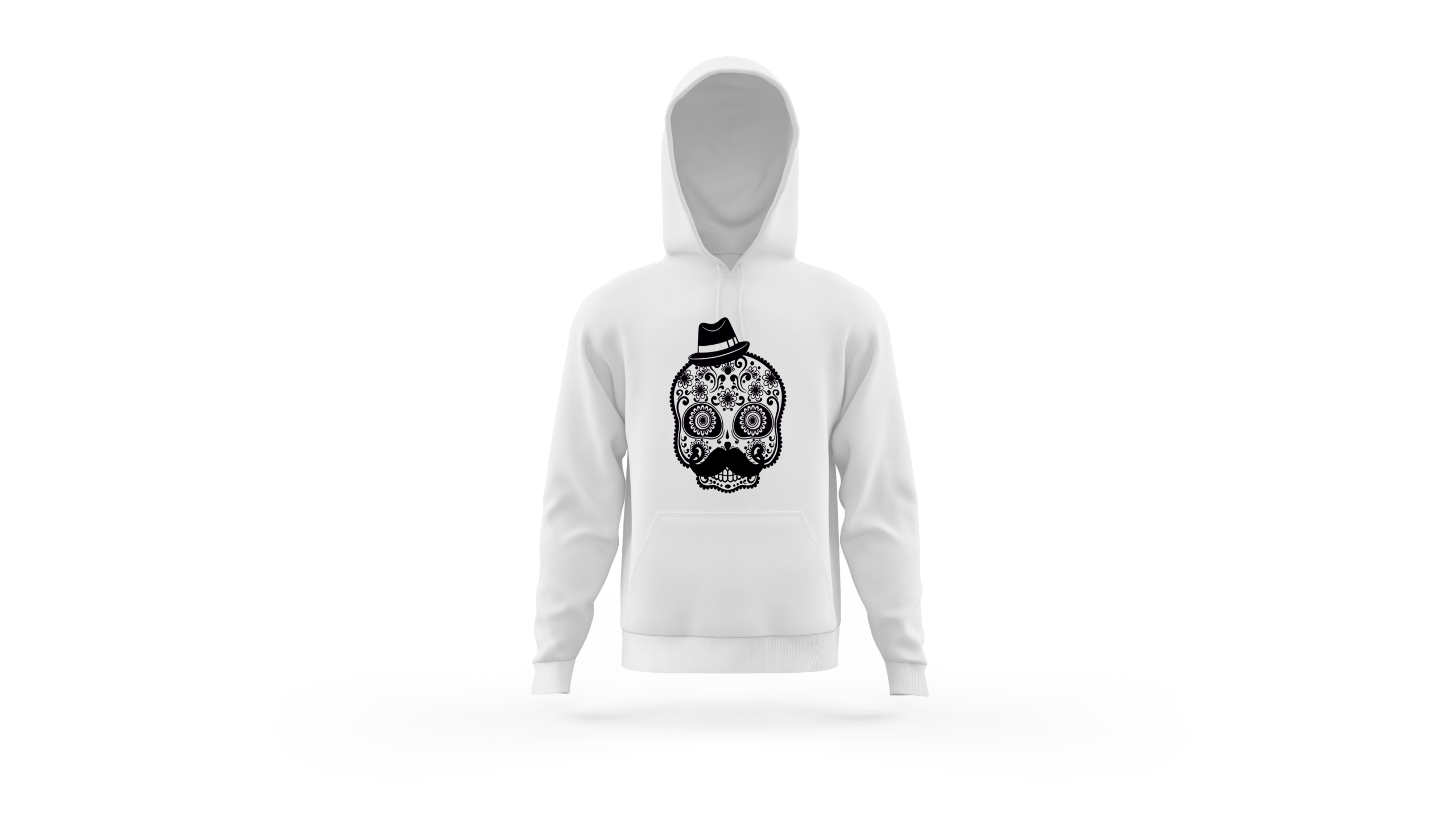 Stylish Sugar Skull Hoodie