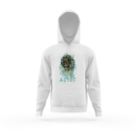 Aztec Graphic White Hoodie