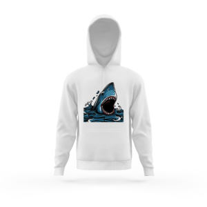 Shark Attack Graphic Hoodie