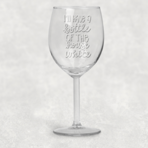 Chic Wine Glass for House White
