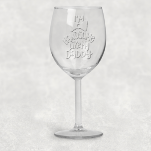 Playful Daddy Wine Glass