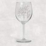 Elegant 'Isn't She Lovely' Wine Glass