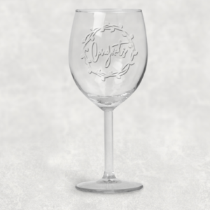Elegant Engraved Wine Glass