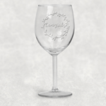 Elegant Congrats Wine Glass