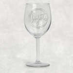 Elegant Engraved Wine Glass