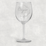 Elegant Congrats Wine Glass