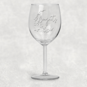 Elegant Congrats Wine Glass