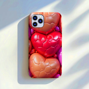 Vibrant Heart Pattern Phone Case