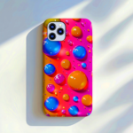 Vibrant Bubble Pattern Phone Case