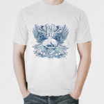 Lucky One Skull Print T-Shirt