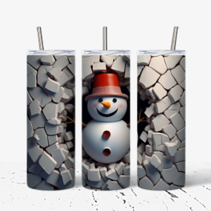 Festive Snowman Tumbler Trio