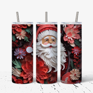 Festive Santa Claus Insulated Tumbler