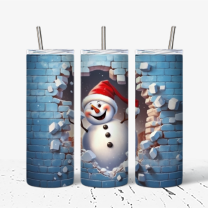 Festive Snowman Tumbler