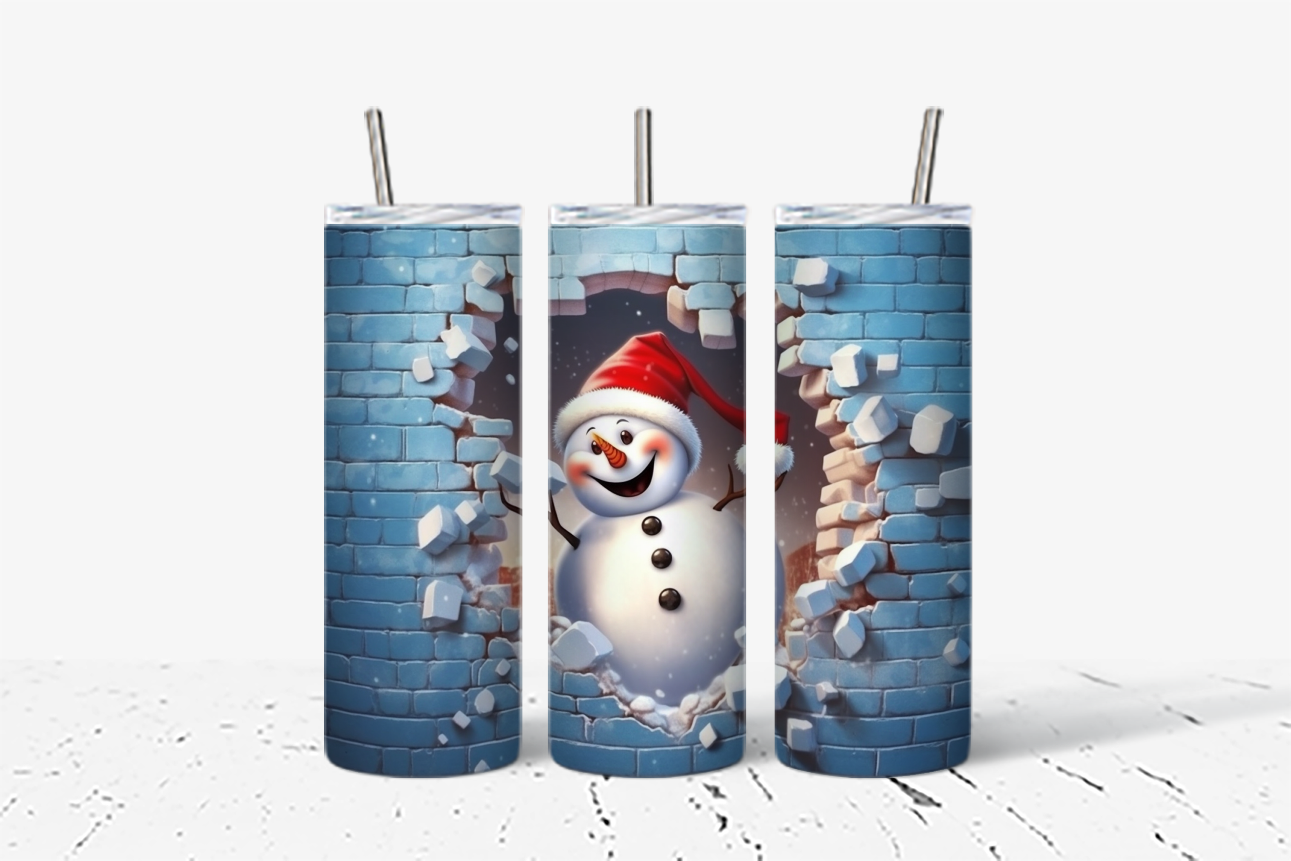 Festive Snowman Tumbler