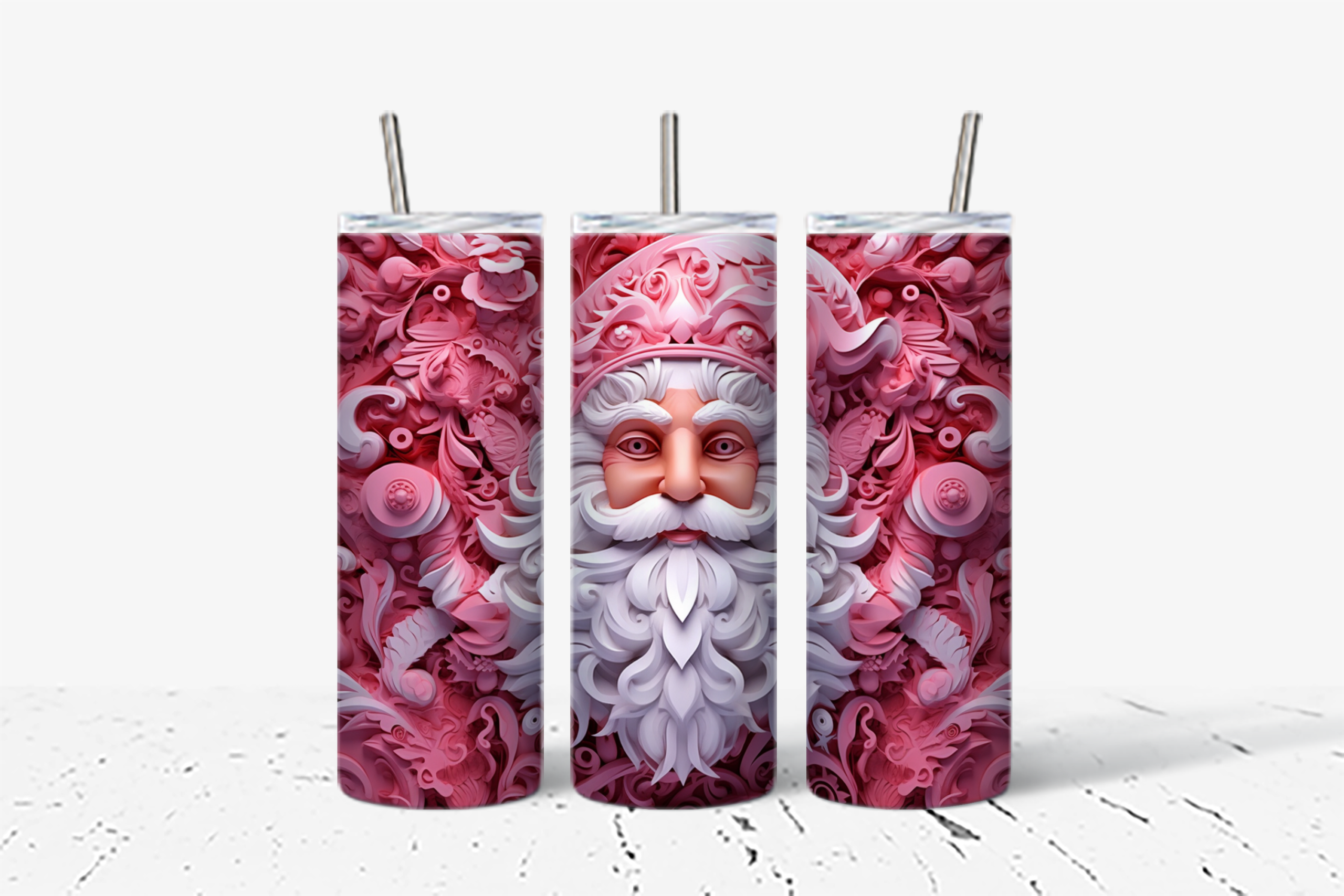Festive Santa Claus Tumbler