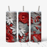 Festive Floral Patterned Tumblers