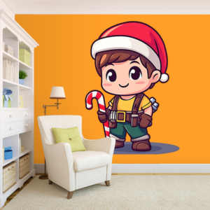 Charming Holiday Wall Mural