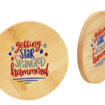 6 Pack Decorative Wooden Coasters