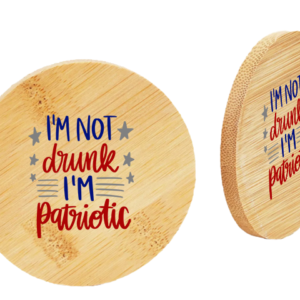 6 Pack Bamboo Coaster Set