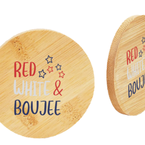 6 Pack Eco-Friendly Bamboo Coasters