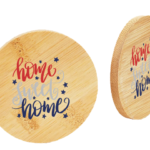 6 Pack Home Sweet Home Bamboo Coasters