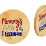 6 Pack Mommy's Little Firecracker Coasters