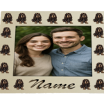 personalized Picture Frame with Dog Motif