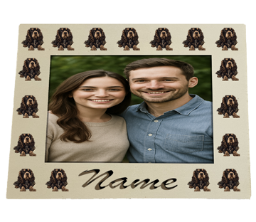 personalized Picture Frame with Dog Motif