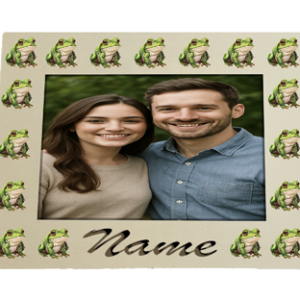 Personalized Frog-Themed Photo Frame