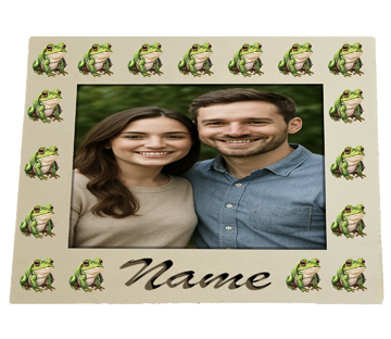 Personalized Frog-Themed Photo Frame