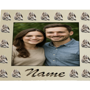 Personalized Cat-Themed Photo Frame