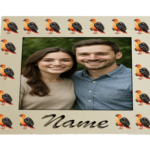 Personalized Photo Frame with Birds Design