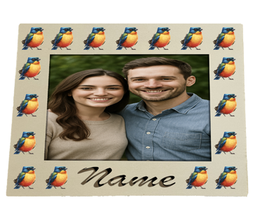 Personalized Bird-Themed Photo Frame