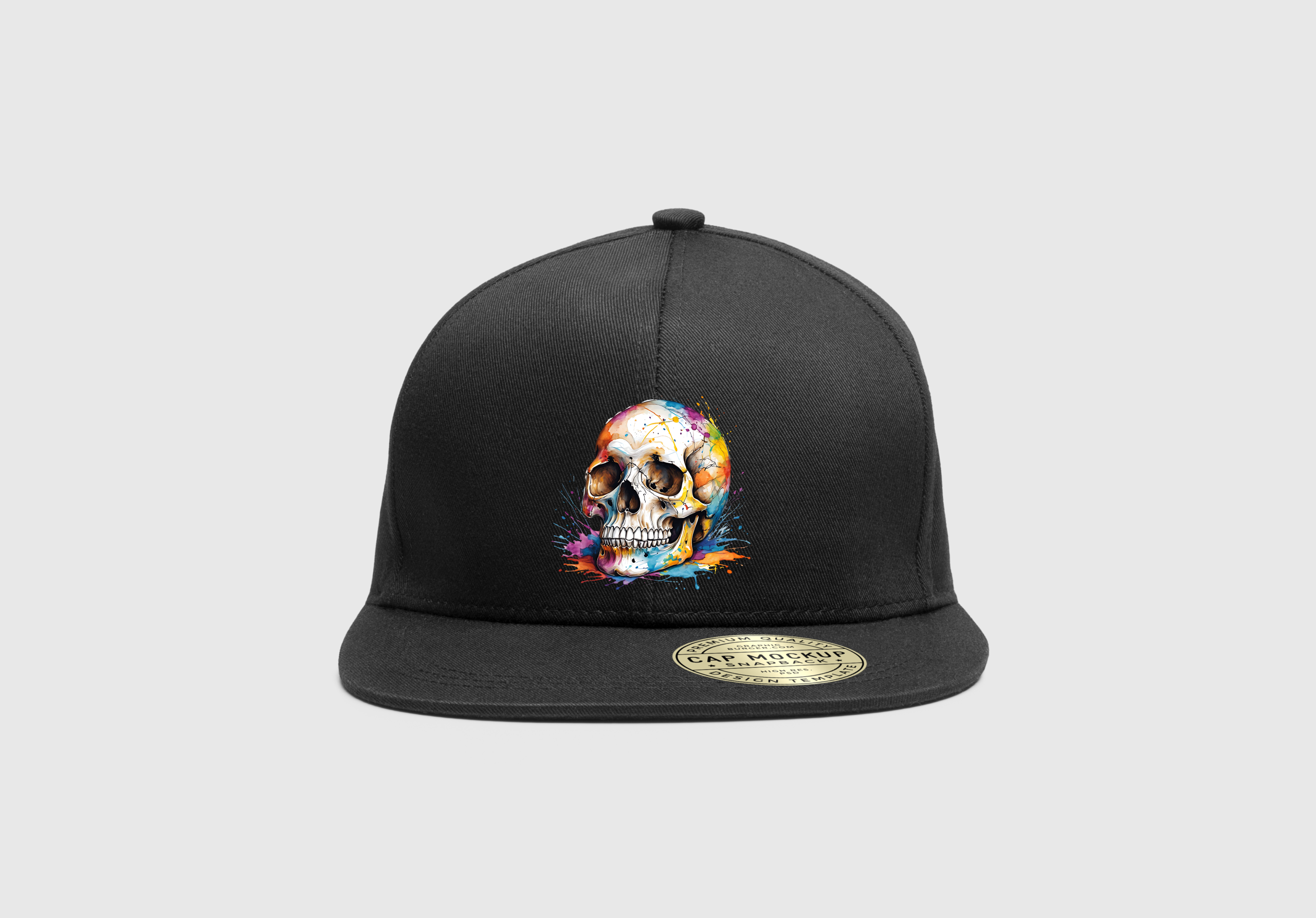 Colorful Skull Design Adjustable Size Hat