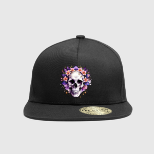 Stylish Skull Cap with Floral Design